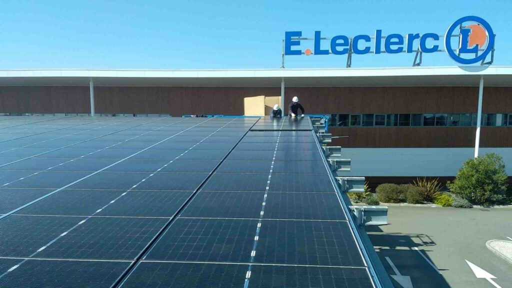 installation photovoltaique au leclerc de mios